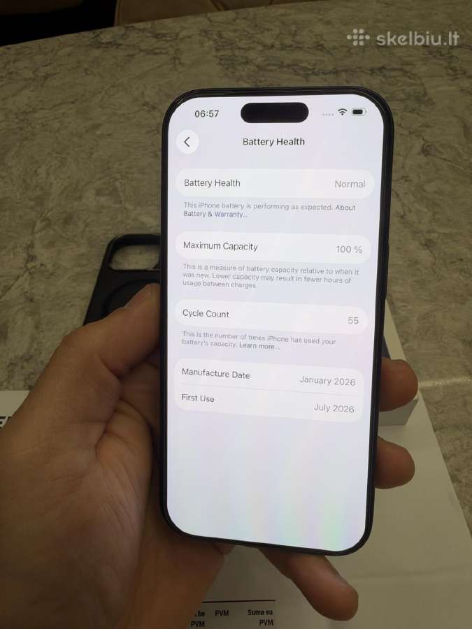 iPhone 17 pro, 512gb 100% - nuotraukos Nr. 4