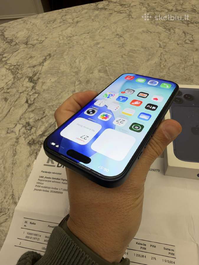 iPhone 17 pro, 512gb 100% - nuotraukos Nr. 12