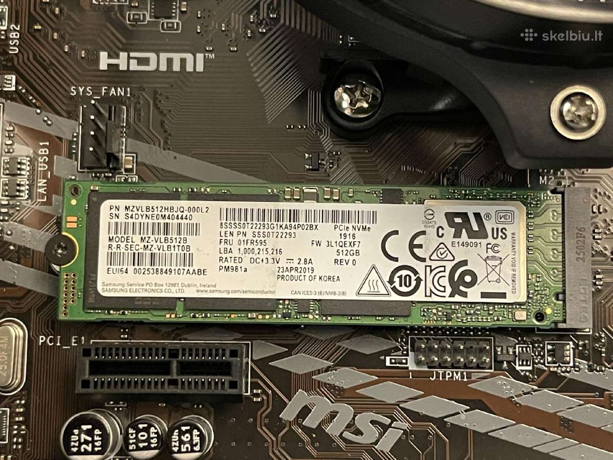 Ryzen 5 5600x 16gb 512nvme Rtx 5060 su garantija - nuotraukos Nr. 7