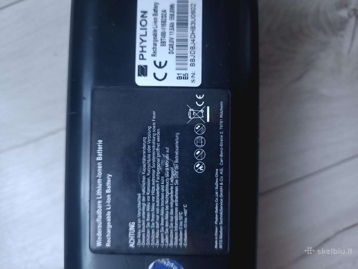 Akumuliatorius elektriniam dviračiui - nuotraukos Nr. 4