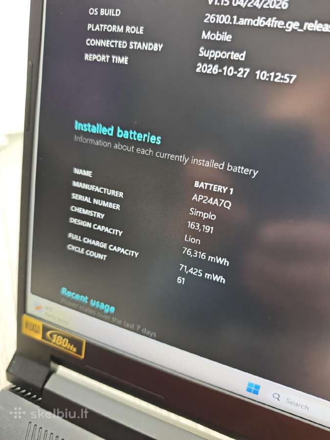 Acer Nitro V16 Ai, Rtx 5060, Ryzen 7 - nuotraukos Nr. 3