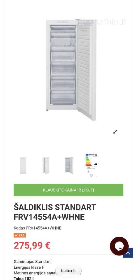 Šaldiklis Standart - nuotraukos Nr. 4