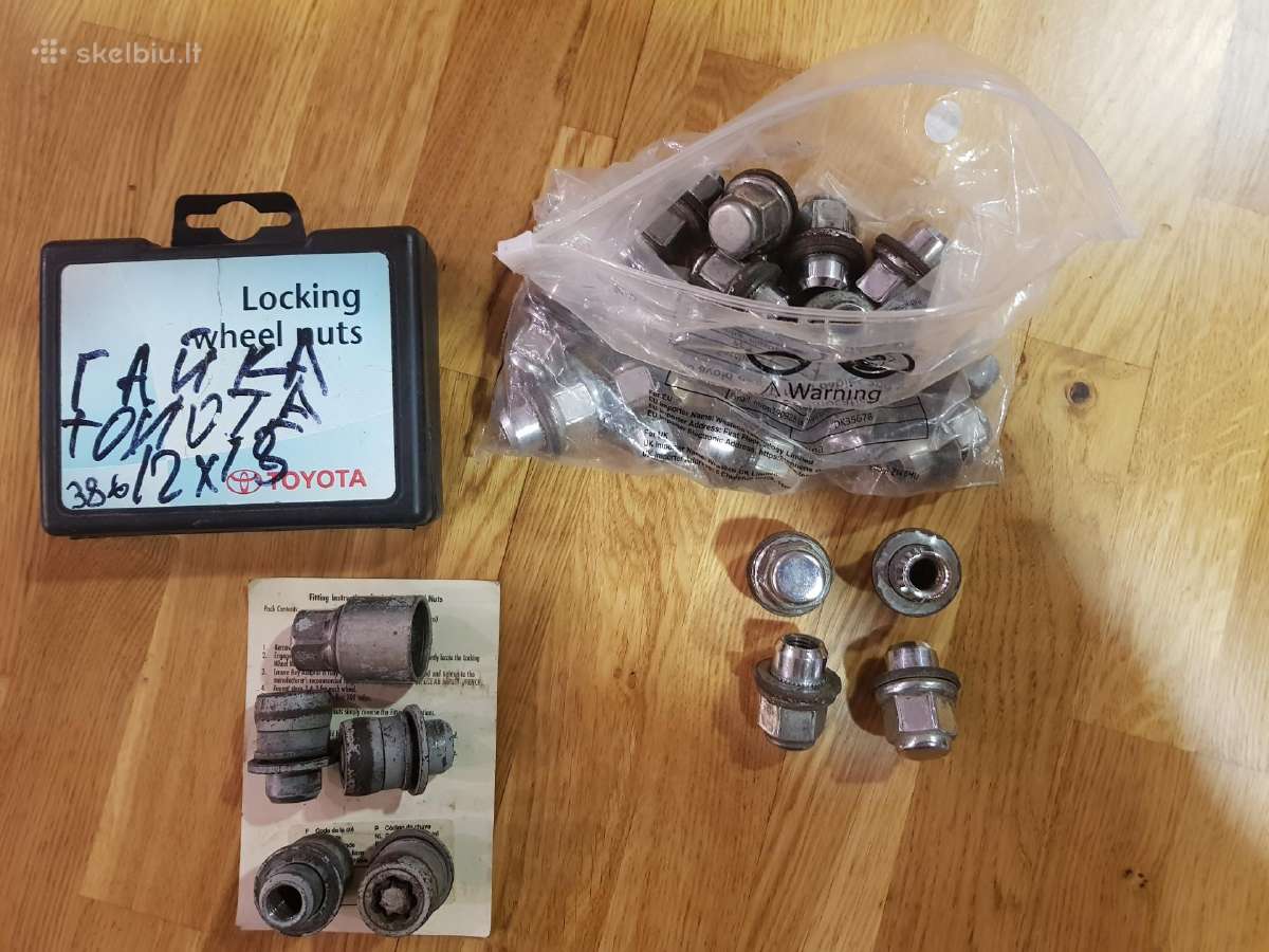 Veržlės M12x1.5 21 su plokščiu žiedu ir Slaptukai - nuotraukos Nr. 2