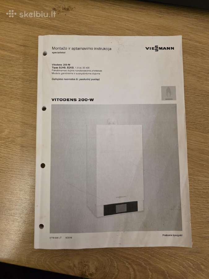 Naudotas dujinis katilas viessmann vitodens 200 -w - nuotraukos Nr. 3