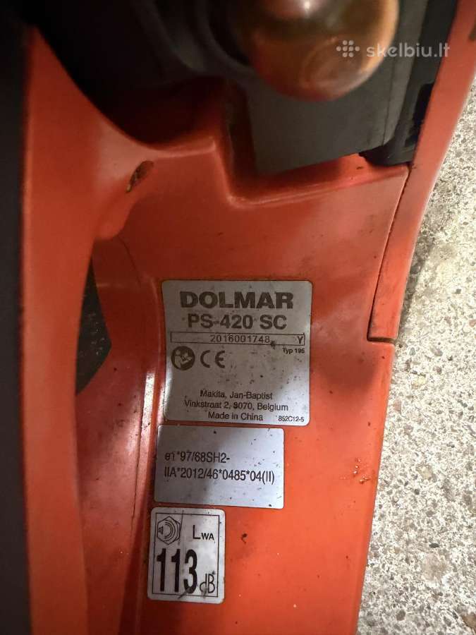 Benzininis pjūklas Dolmar ps-420 - nuotraukos Nr. 5