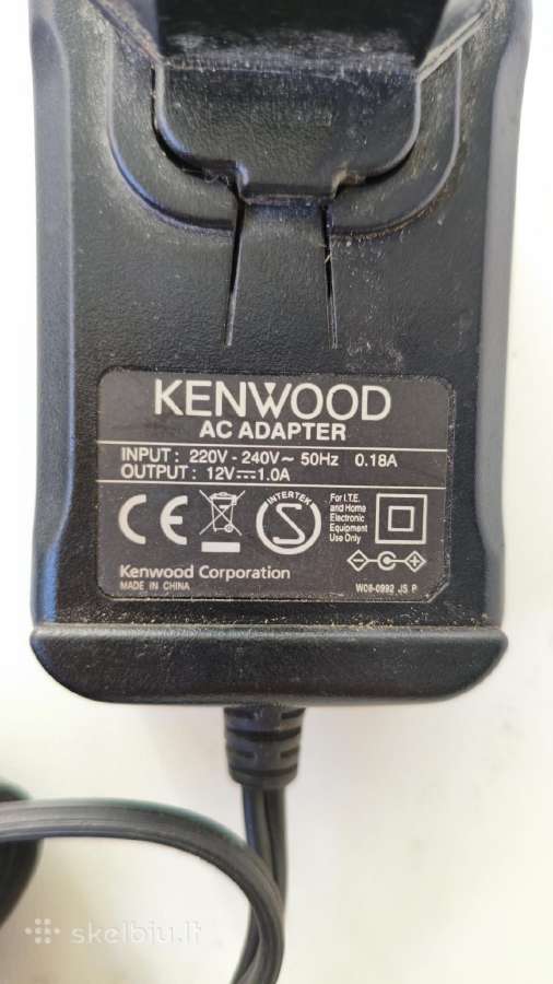 Kenwood maitinimo adapteris 12 V/1 - nuotraukos Nr. 2