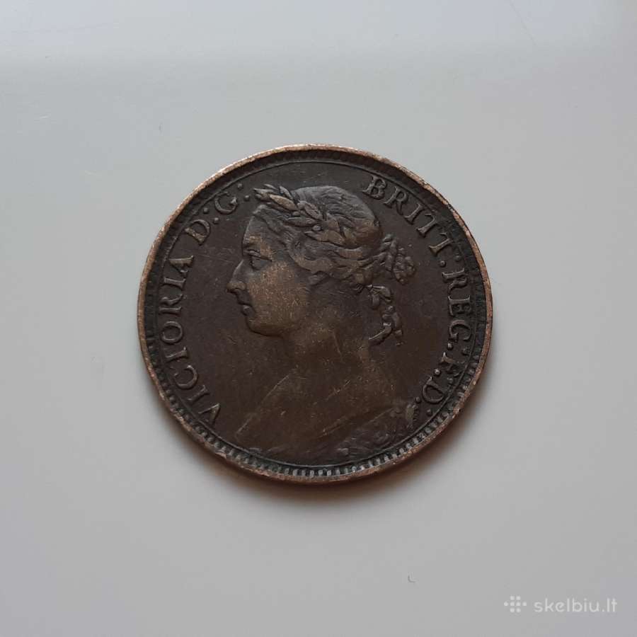 Didžioji Britanija fartingas Viktorija 1891 - nuotraukos Nr. 2
