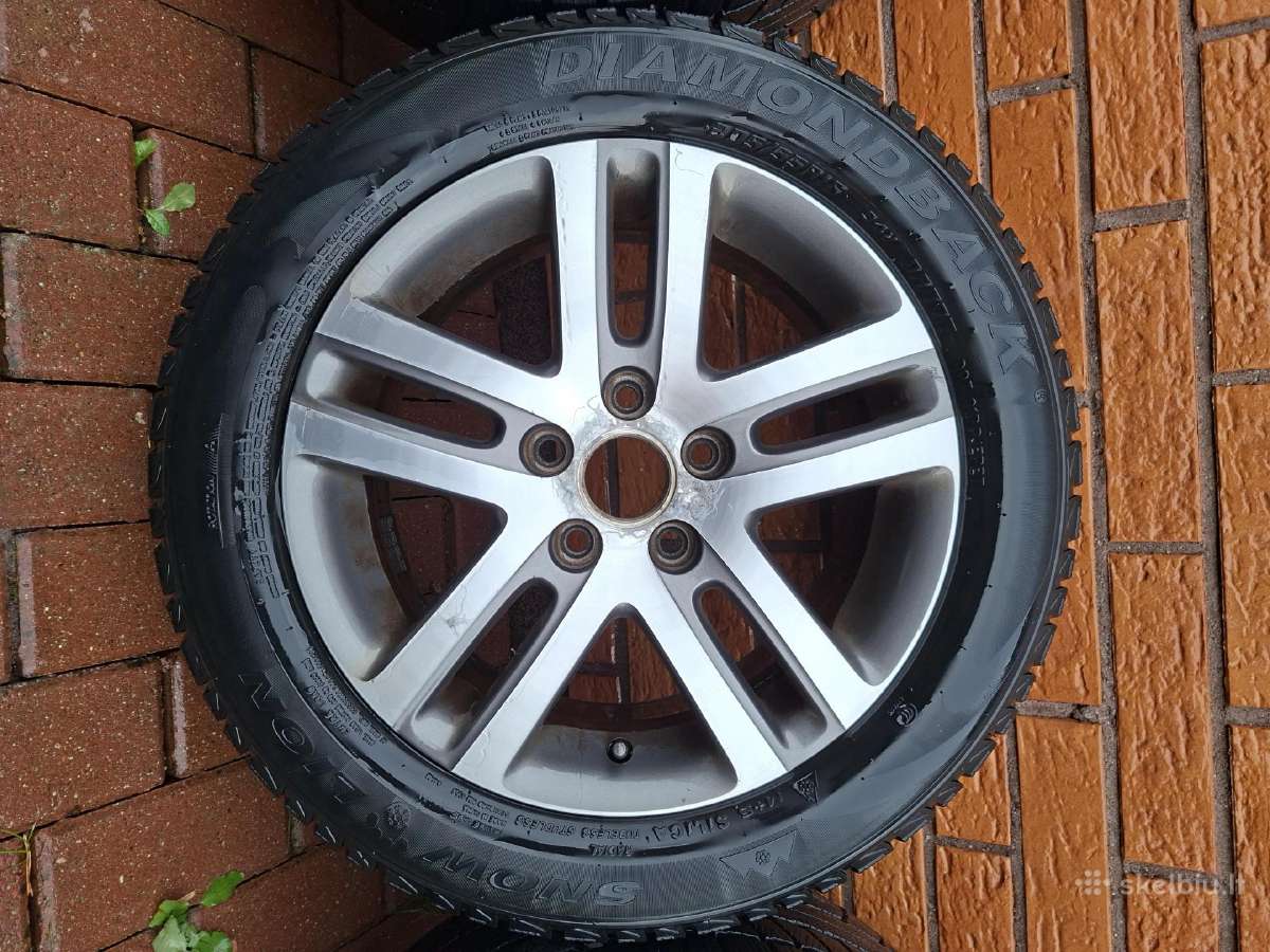 VW R16 diskai su žieminėm padangom - nuotraukos Nr. 2