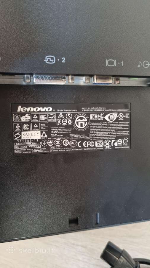 Monitoriai Lenovo 1vnt 25eur - nuotraukos Nr. 3