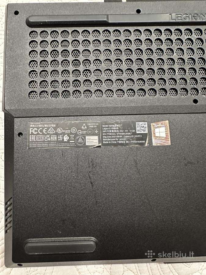 Parduodu Lenovo Legion Rtx3050 8ram - nuotraukos Nr. 4