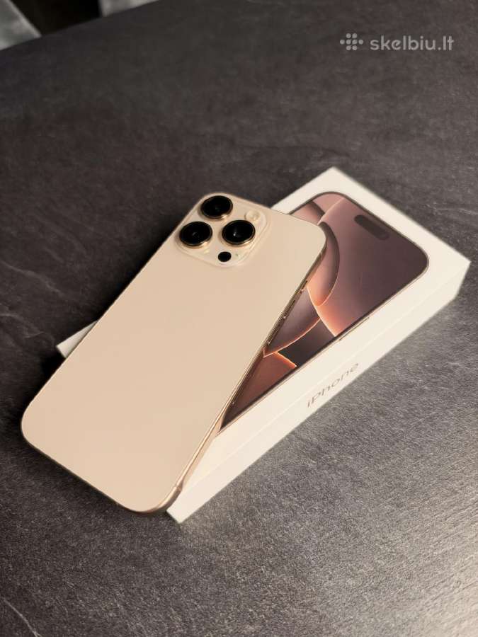 iPhone 16 pro 128gb dessert titanium - nuotraukos Nr. 2