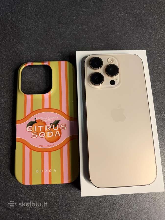 iPhone 16 pro 128gb dessert titanium - nuotraukos Nr. 5