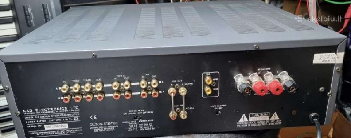 Nad 319, labai galingas, 2x125w prie 8 Ohm - nuotraukos Nr. 2