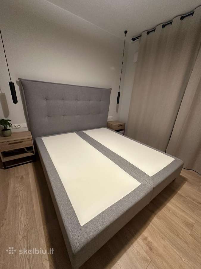 Parduodama mažai naudota dvigule 180-200cm lova. - nuotraukos Nr. 5