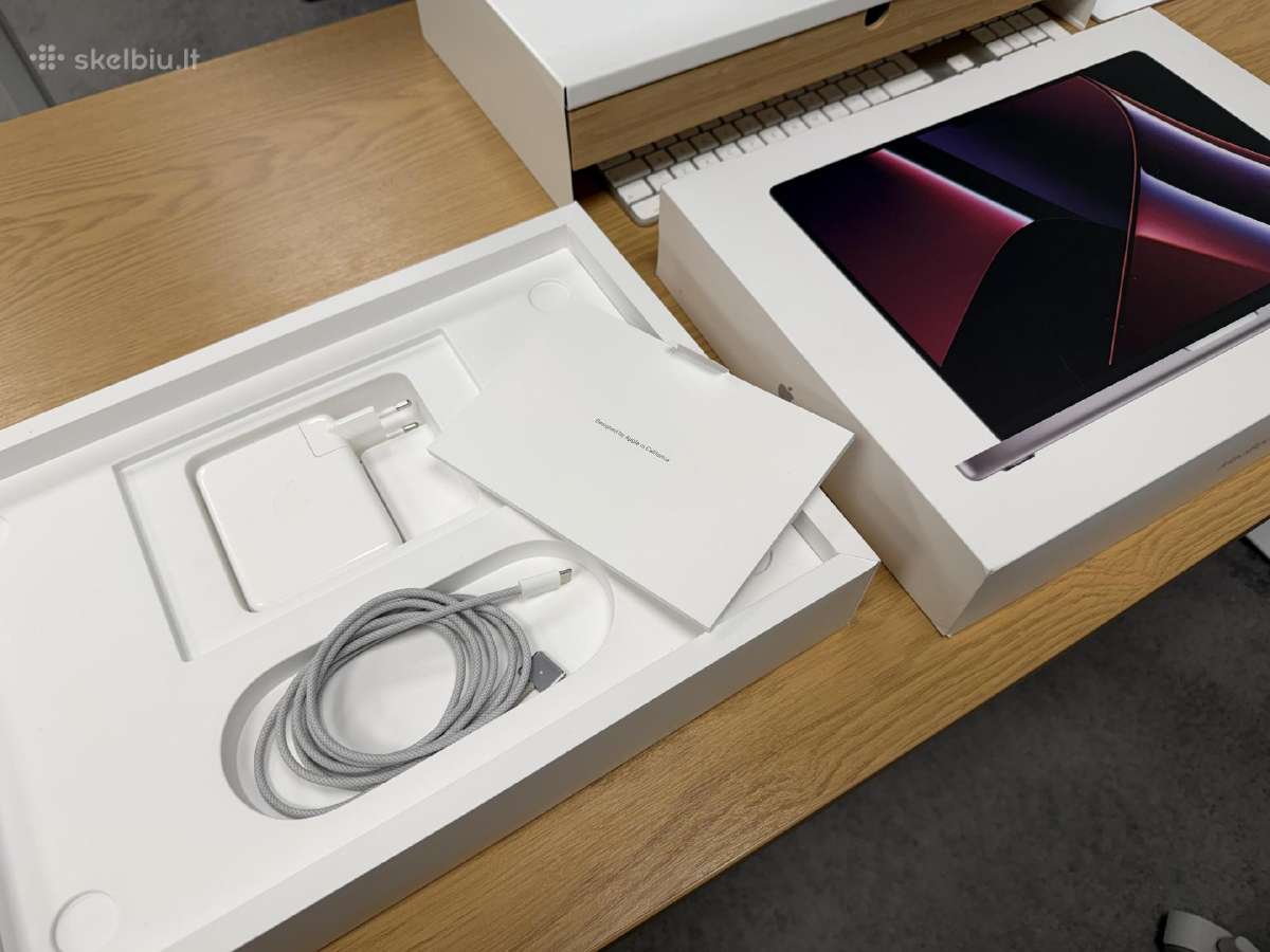 MacBook Pro 16" 2023, M2 Pro 16gb, 512gb su dežute - nuotraukos Nr. 3