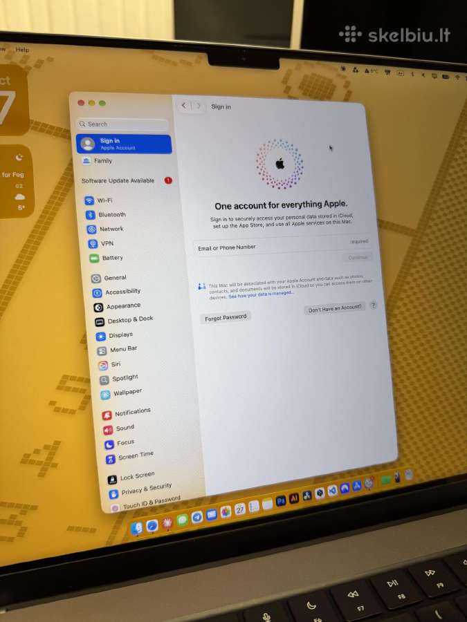MacBook Pro 16" 2023, M2 Pro 16gb, 512gb su dežute - nuotraukos Nr. 10