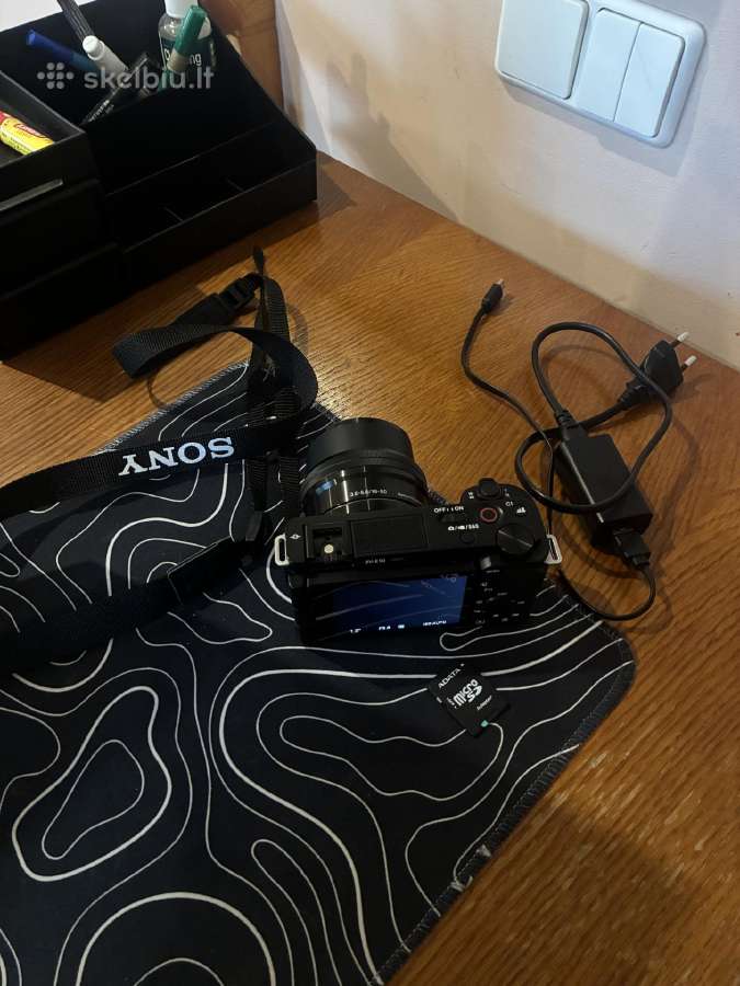 Sony Zv-e10 4k kamera + Dji Mic Mini + priedai - nuotraukos Nr. 3