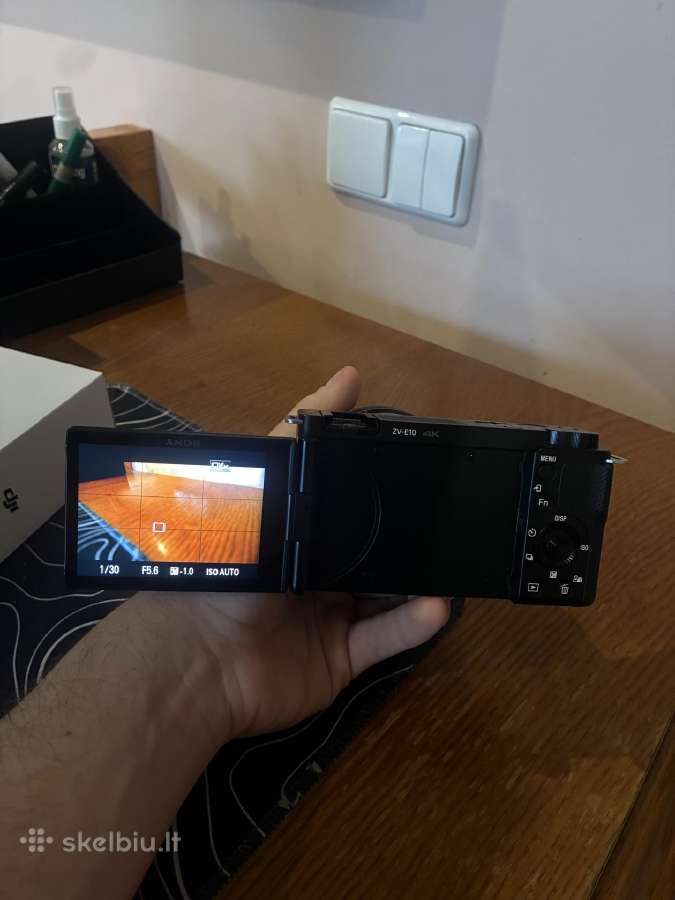 Sony Zv-e10 4k kamera + Dji Mic Mini + priedai - nuotraukos Nr. 5