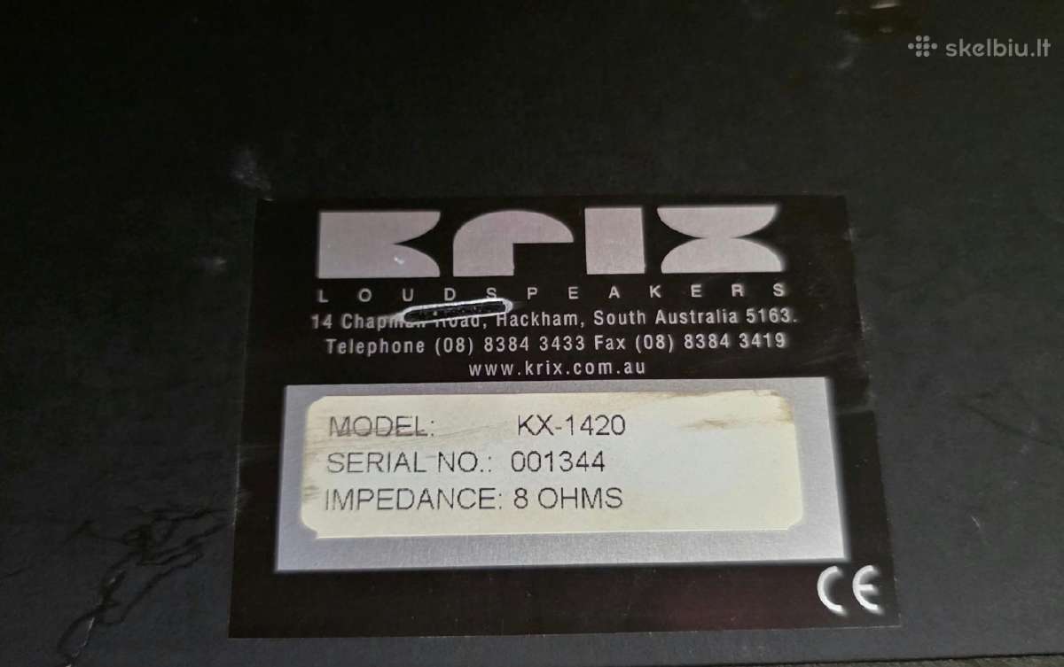 Namų Kino kolonėlės Krix Kx-1420 Hi-fi 8 Ohm - nuotraukos Nr. 5