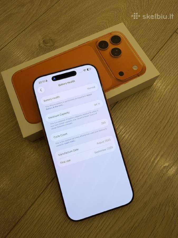 iPhone 17 Pro Max Cosmic Orange 512 GB - nuotraukos Nr. 9