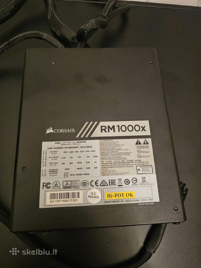 Corsair Rm 1000x 1000w - nuotraukos Nr. 3
