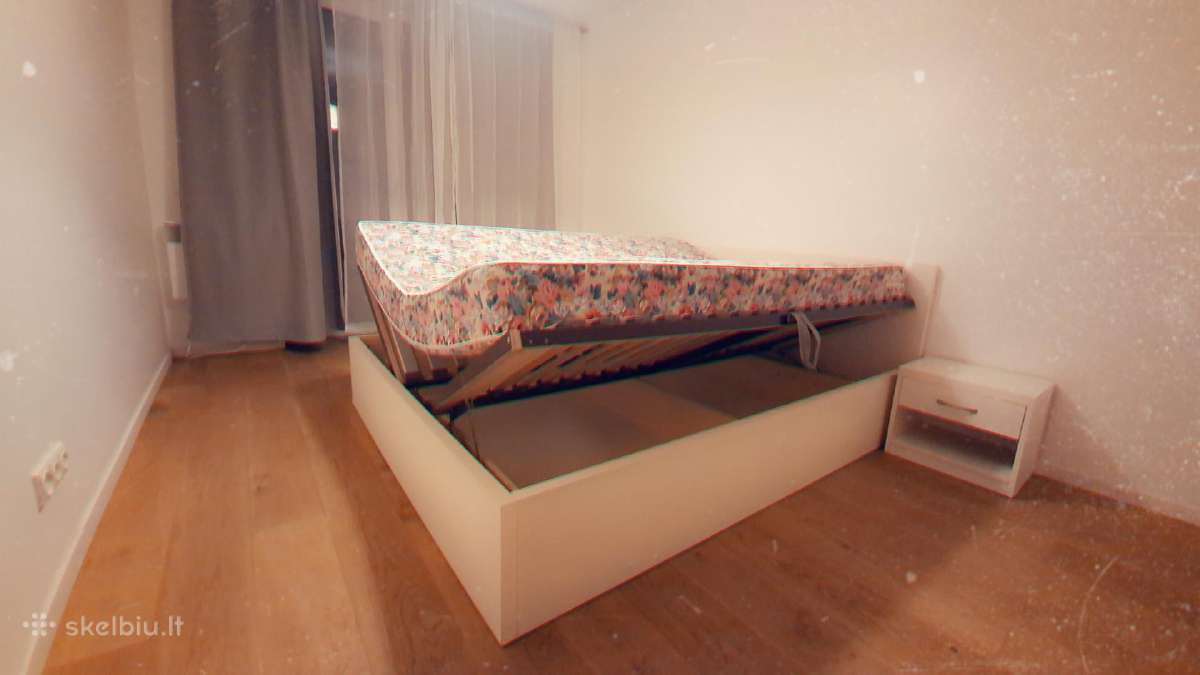 Parduodu:ikea Malm lovą 210160 su 2 spintelėm - nuotraukos Nr. 3