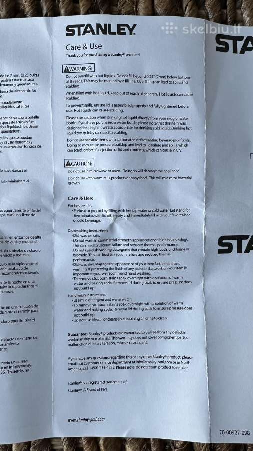 Stanley Aerolight Gėrimo Termosas - nuotraukos Nr. 7