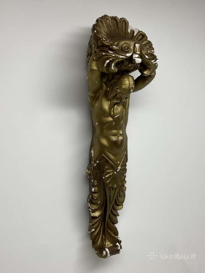 Gipso konsolė „atlantas“ 1991 m., 60 cm - nuotraukos Nr. 6