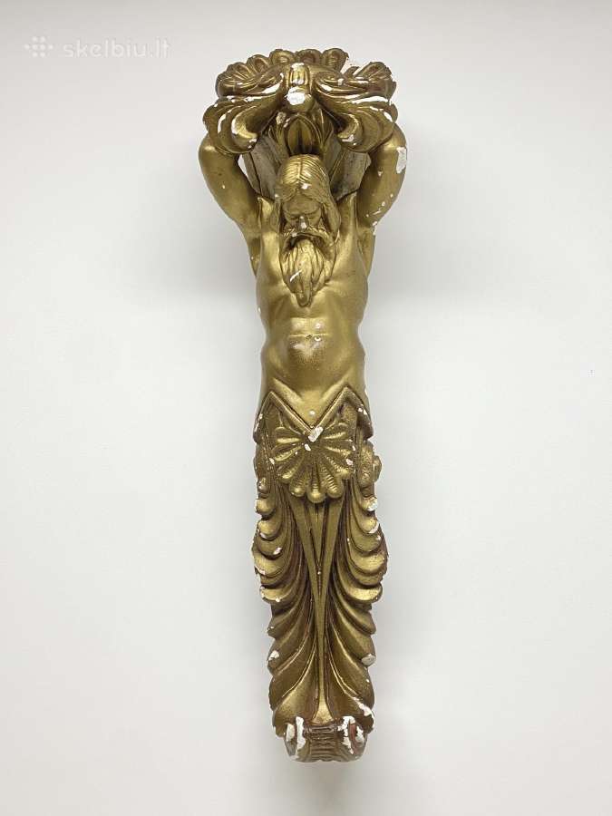 Gipso konsolė „atlantas“ 1991 m., 60 cm - nuotraukos Nr. 7