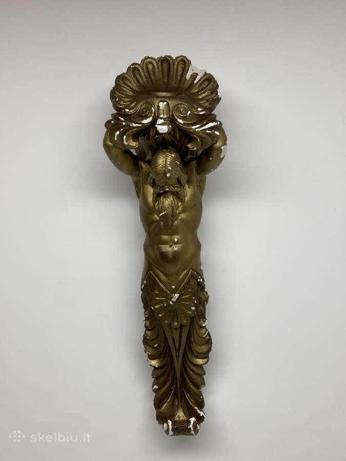 Gipso konsolė „atlantas“ 1991 m., 60 cm - nuotraukos Nr. 8