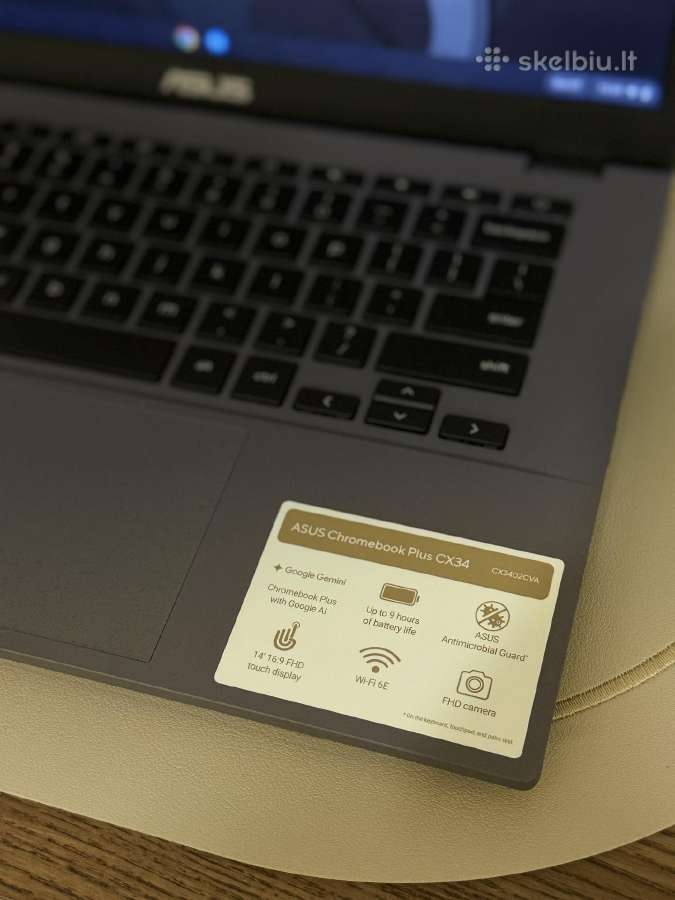 Asus Chromebook Plus Cx34, Touchscreen - nuotraukos Nr. 2