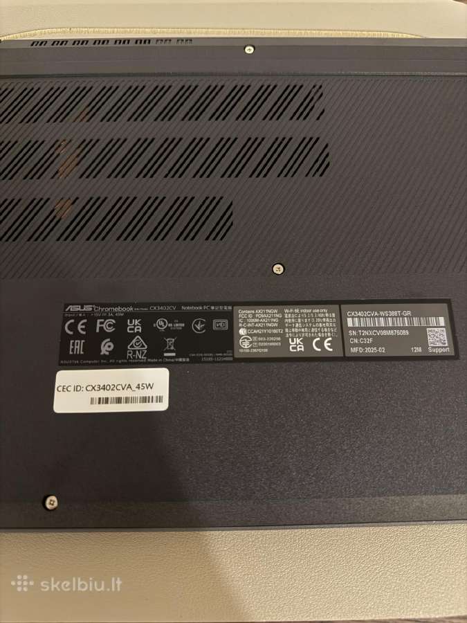 Asus Chromebook Plus Cx34, Touchscreen - nuotraukos Nr. 7