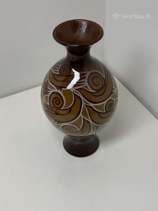 Vaza „paukščiai“ (Kauno „dailės“ kombinatas, 32 cm - nuotraukos Nr. 2