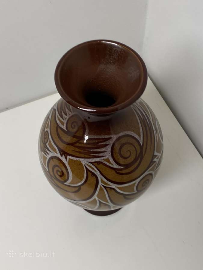 Vaza „paukščiai“ (Kauno „dailės“ kombinatas, 32 cm - nuotraukos Nr. 4