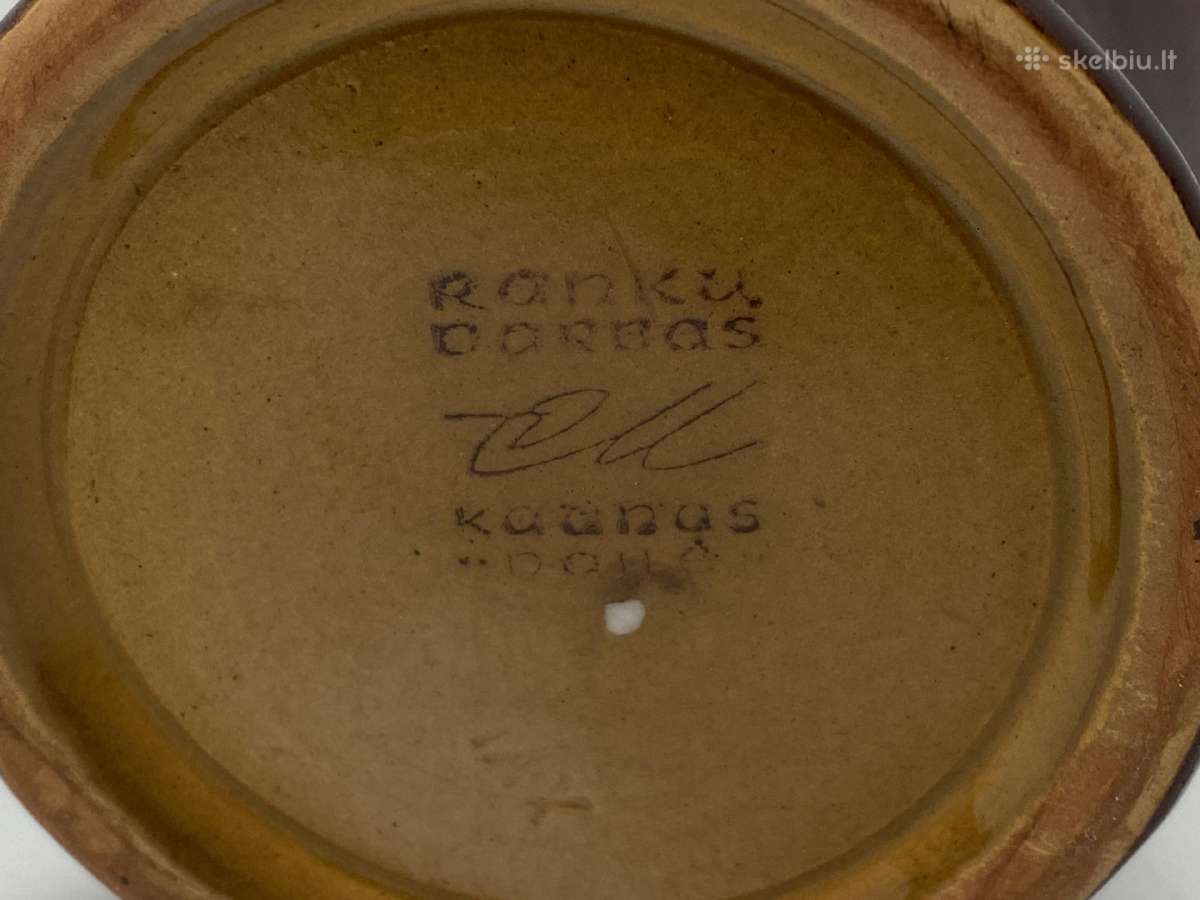 Vaza „paukščiai“ (Kauno „dailės“ kombinatas, 32 cm - nuotraukos Nr. 12