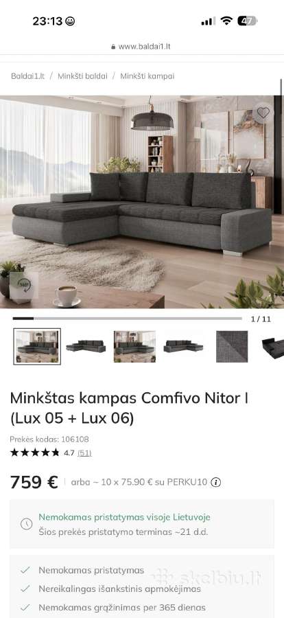 Sofa-lova - nuotraukos Nr. 4