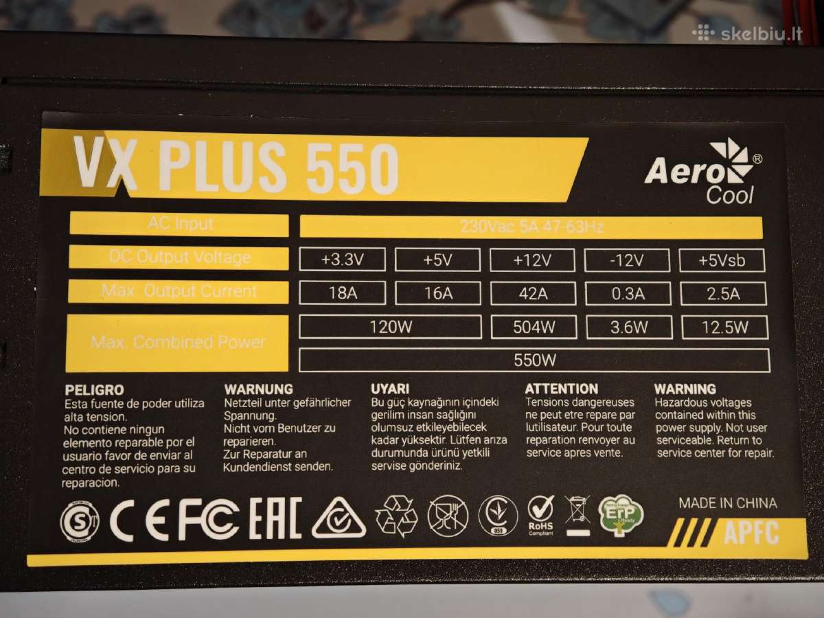 Msi Rtx 2060 Ventus 6gb Oc + Aerocool Vx Plus 550 - nuotraukos Nr. 6