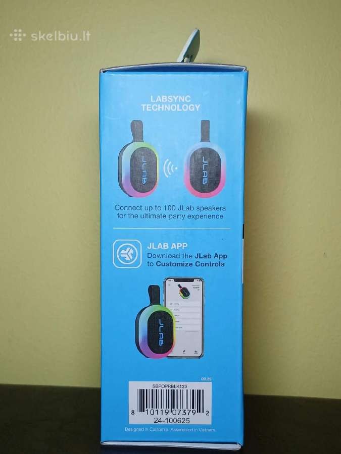 Jlab Pop Party Ultra nešiojama „bluetooth“ kolonėl - nuotraukos Nr. 3