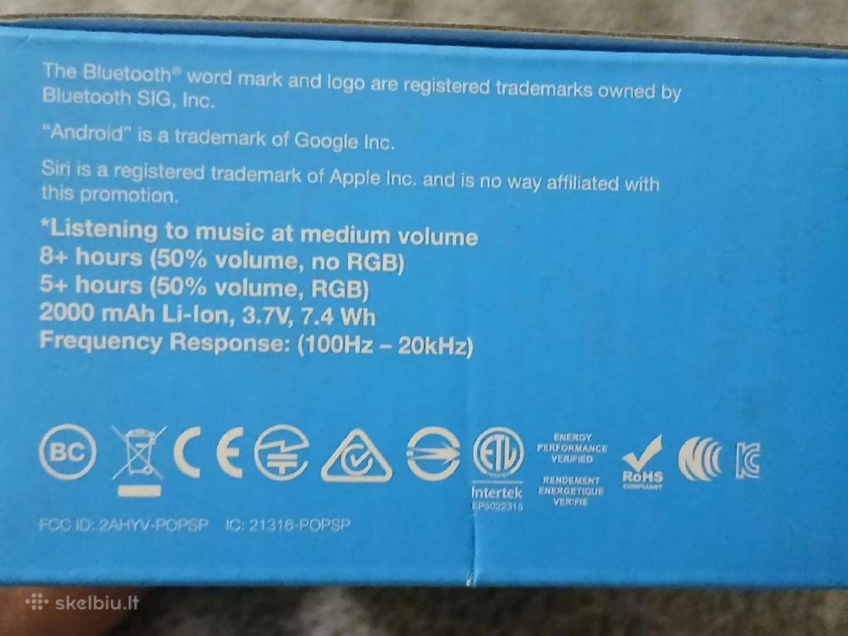 Jlab Pop Party Ultra nešiojama „bluetooth“ kolonėl - nuotraukos Nr. 5