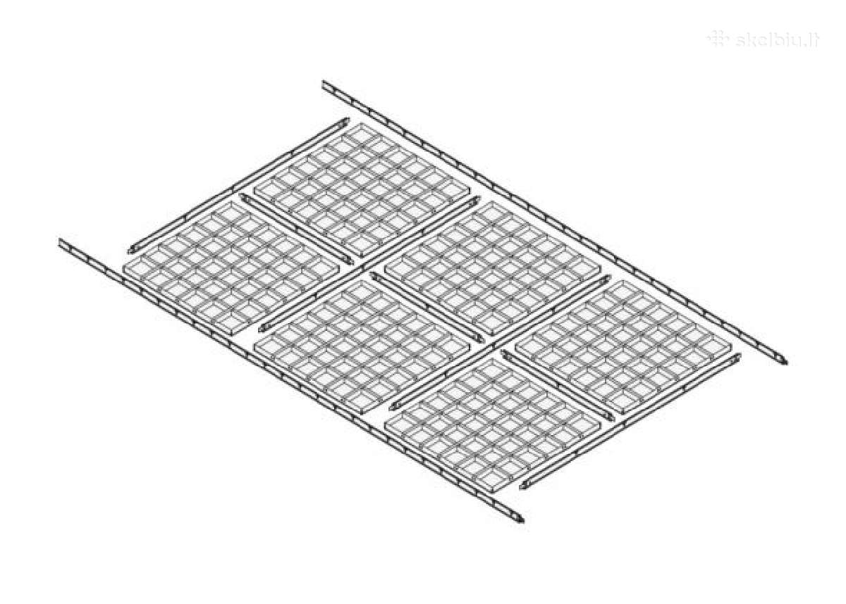 Ažūrinės modulinės , aluminio grotelės. - nuotraukos Nr. 3