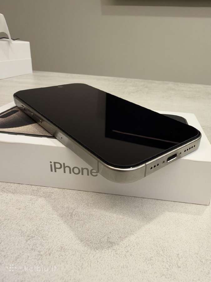Apple iPhone 15 Pro Natural Titanium 256gb - nuotraukos Nr. 3
