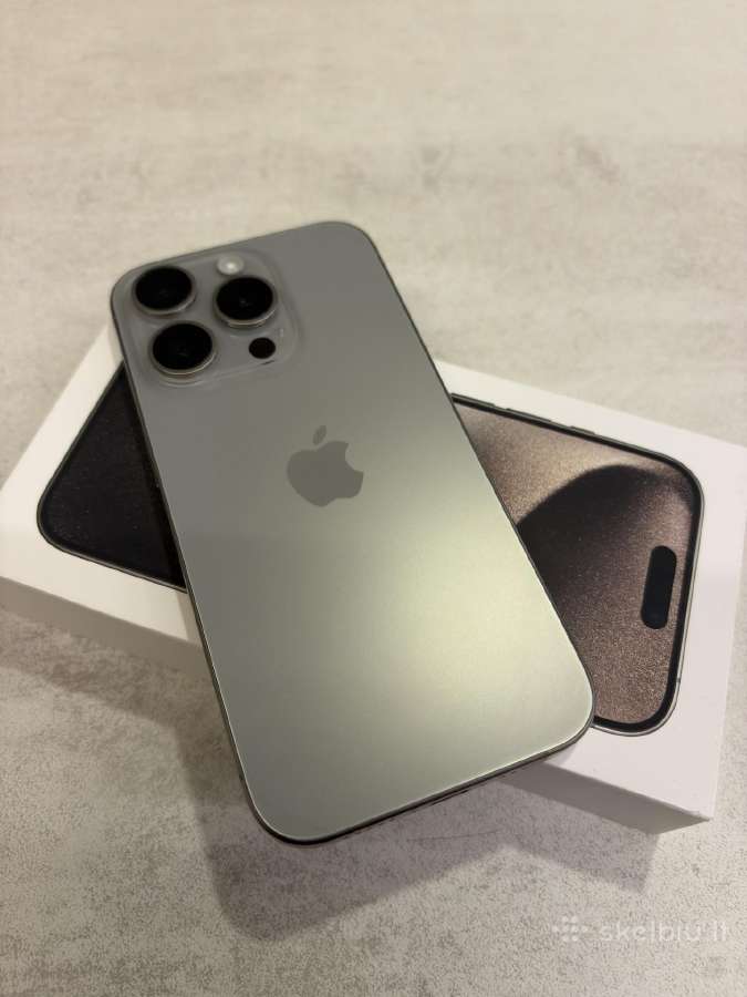 Apple iPhone 15 Pro Natural Titanium 256gb - nuotraukos Nr. 6