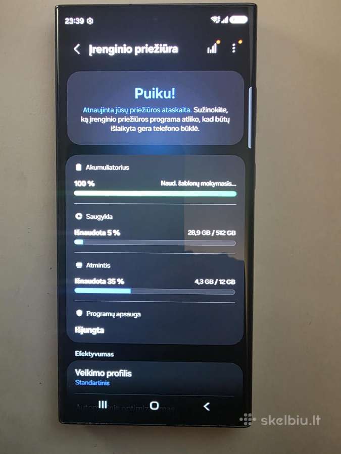 Samsung Galaxy S23 ultra 512 GB /12gb idealus - nuotraukos Nr. 5