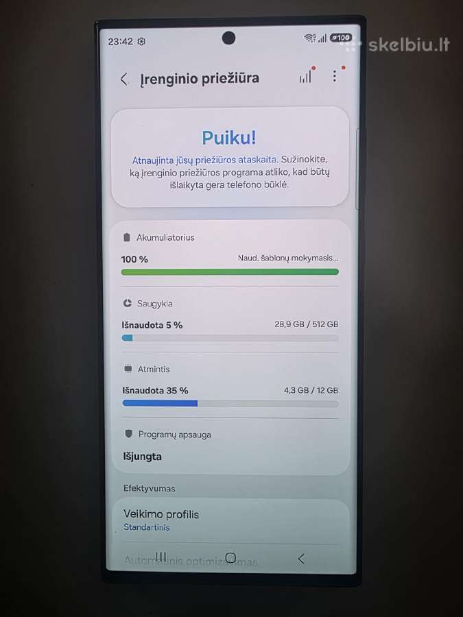 Samsung Galaxy S23 ultra 512 GB /12gb idealus - nuotraukos Nr. 7
