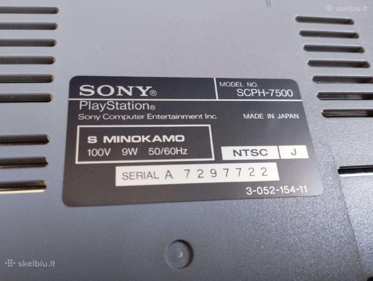 Sony Playstation 1 (Japonijos modelis Ntsc) - nuotraukos Nr. 6