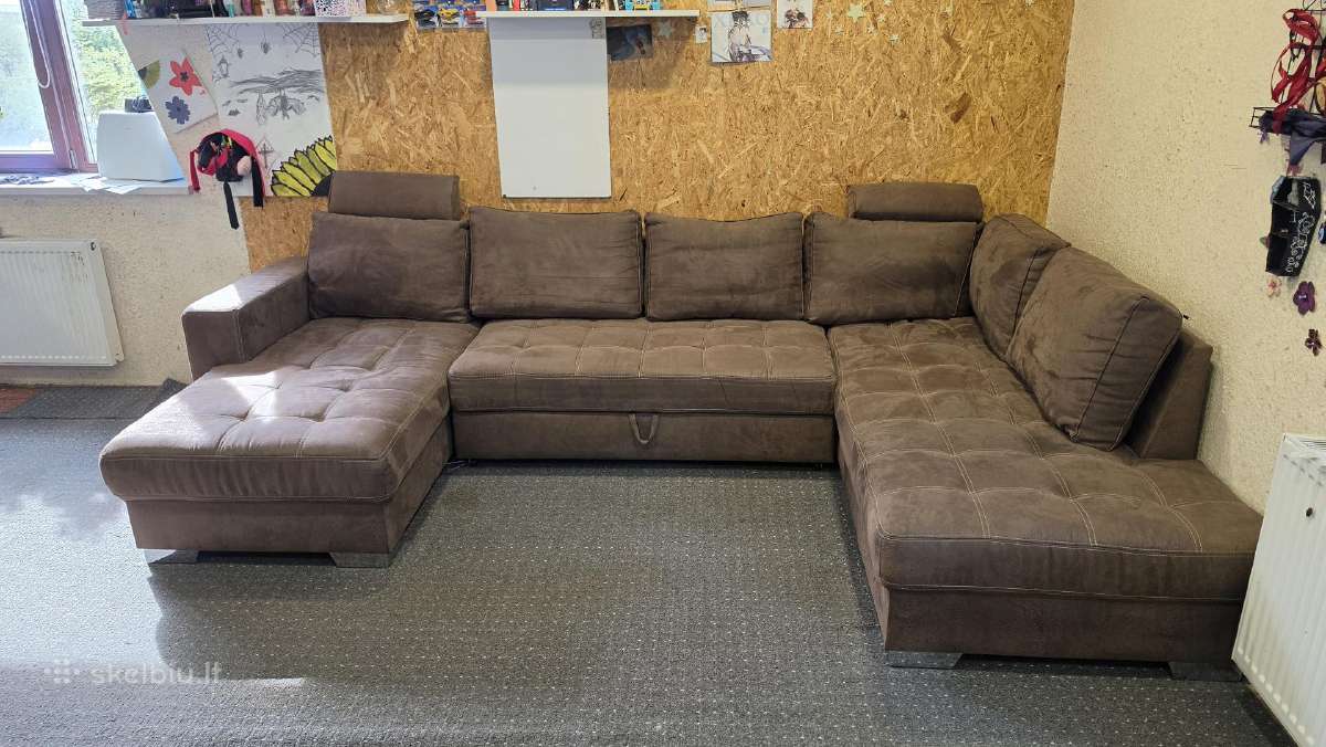 Parduodama Erdvi U Formos Sofa-lova - nuotraukos Nr. 3