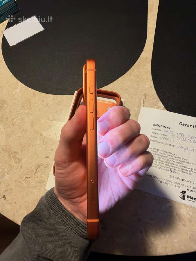 iPhone 17 Pro Orange, 10/10, 99%, Garantija - nuotraukos Nr. 4