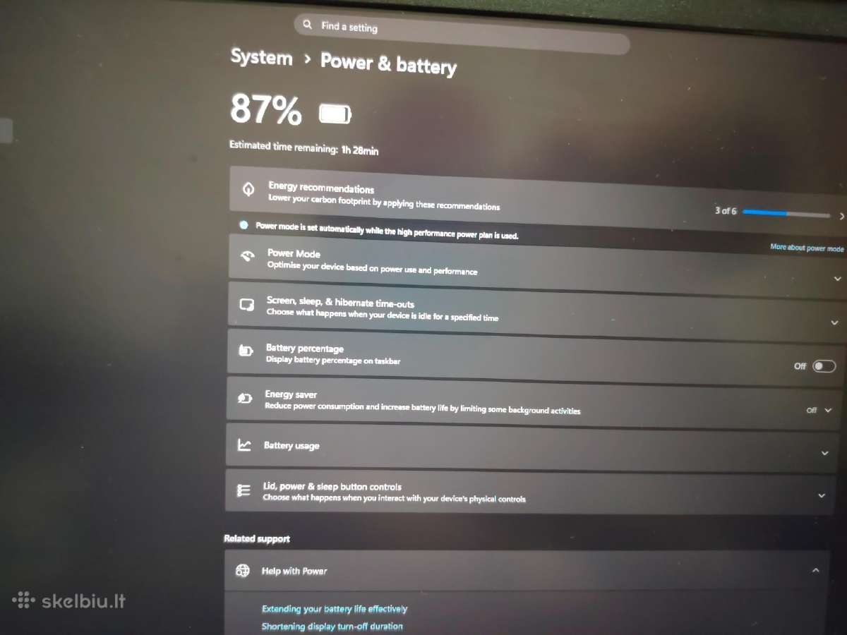 Acer nitro i7 9750h/rtx2060/ddr4 16gb/nvmi 512gb - nuotraukos Nr. 7