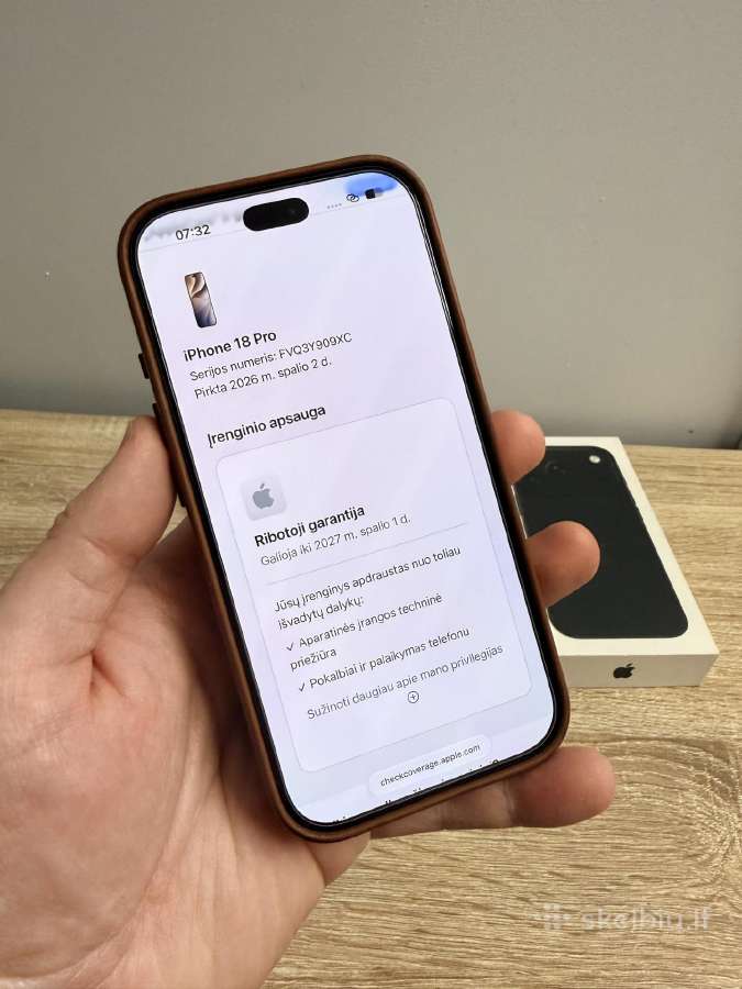 Apple iPhone 18 Pro, Black + Mujjo leather case - nuotraukos Nr. 12