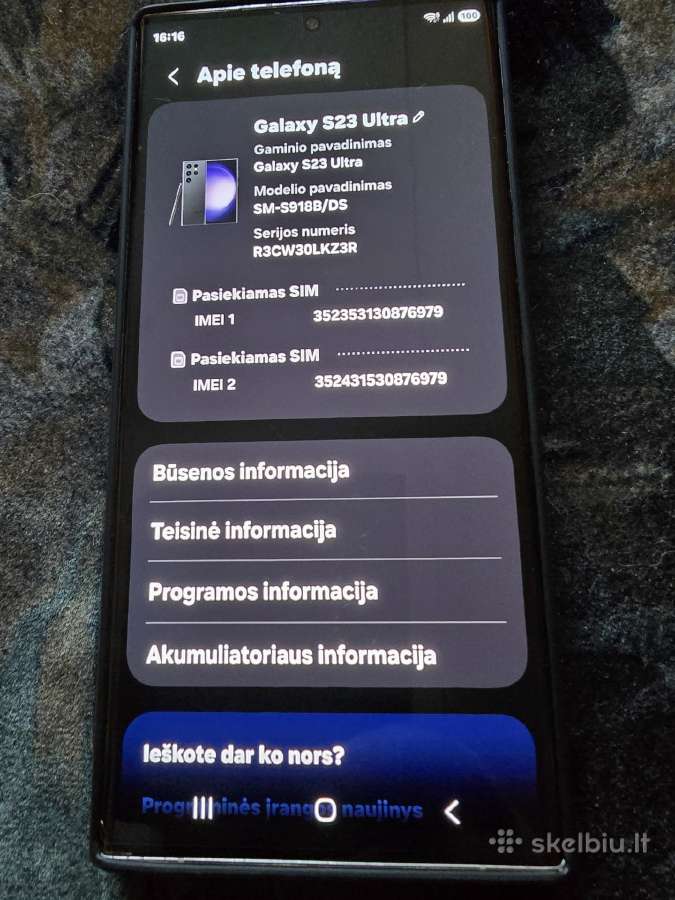 Samsung Galaxy S23 Ultra - nuotraukos Nr. 3
